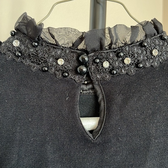 JJ’s Fairyland  Goth/Emo high-collar blouse. Small - Picture 3 of 6